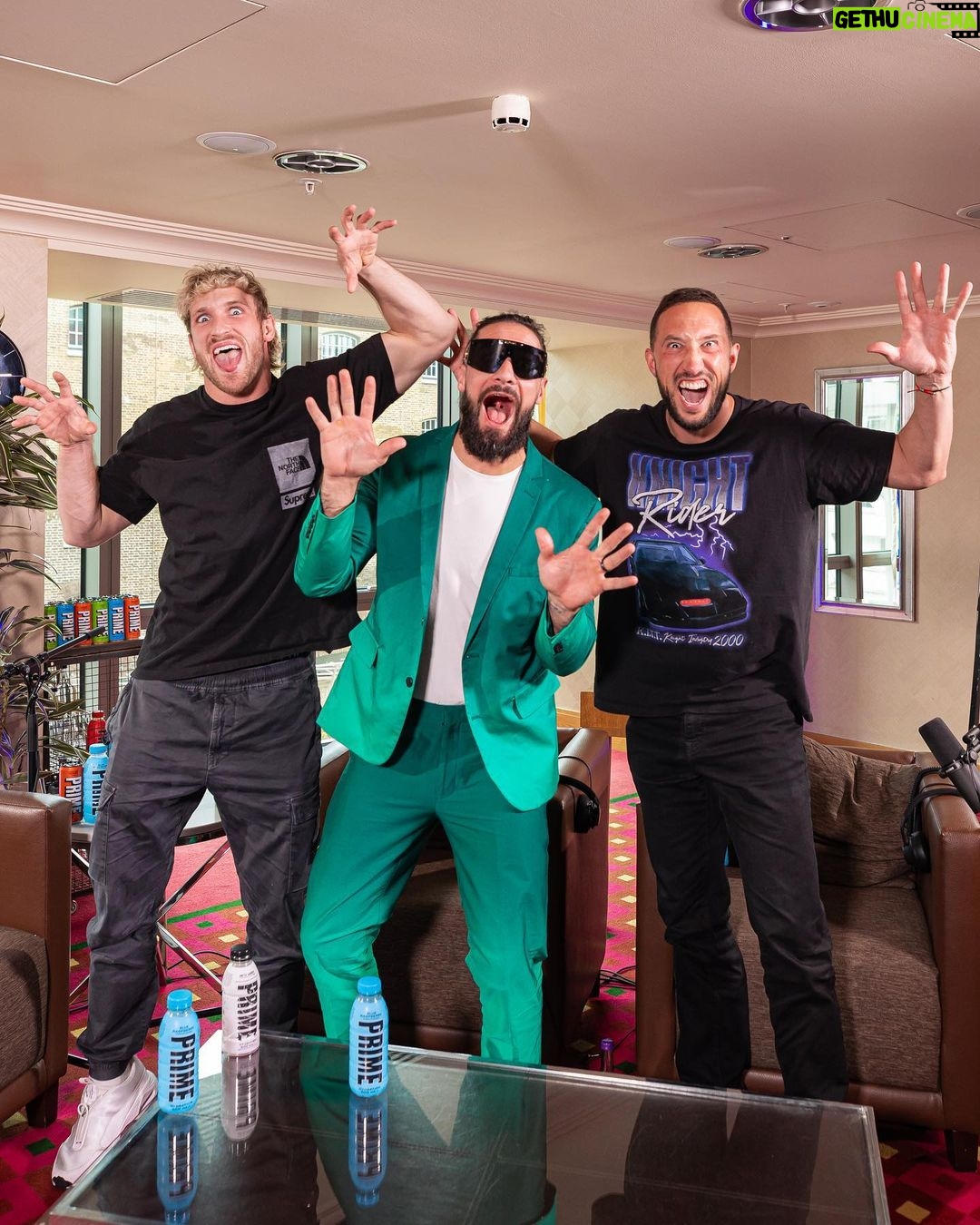 Colby Lopez Instagram - WWE World Heavyweight Champion, @wwerollins, joins the boys to discuss getting speared by a fan, curb-stomping Logan Paul at WrestleMania, closeted WWE stars, real life beef with Matt Riddle, iconic matches VS Roman Reigns & Cody Rhodes, marriage with Becky Lynch, Rey & Dominik Mysterio being WWE GOATs, Jake Paul VS Nate Diaz, Triple H attacking a fan & more… #sethrollins #impaulsive #wwe #loganpaul #romanreigns #wrestlemania Summerslam