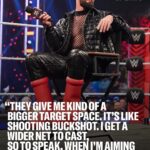 Colby Lopez Instagram - @wwerollins has become the WWE’s undisputed fashion king. At the link in bio, the self-proclaimed Drip God talks the origins of his outrageous style and wrestling in MSCHF’s Big Red Boots.