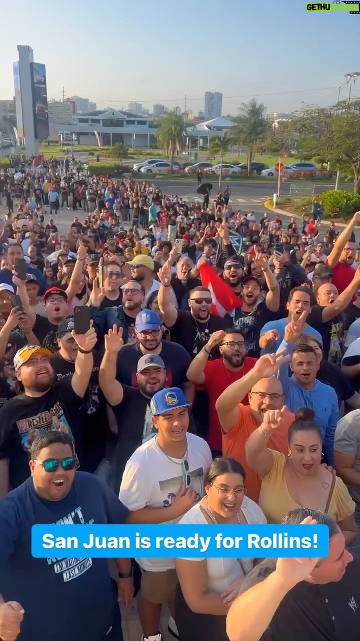 Colby Lopez Instagram - CAN YOU HEAR THEM, @wwerollins? Puerto Rico loves you! 🇵🇷❤️ #WWEBacklash