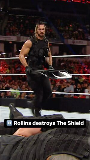 Colby Lopez Instagram - When @wwerollins swung that first chair shot 😢