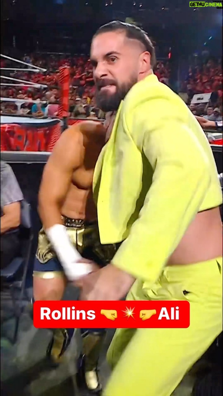 Colby Lopez Instagram - @wwerollins wasn’t having it… but neither was @aliwwe 😤 #WWERaw