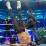 Colby Lopez Instagram – @austin_theory got STOMPED into a different dimension 😵‍💫💥 #WWEChamber