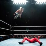 Colby Lopez Instagram - Soaring on air waves through empty space Time ever present Connecting the sparks in my mind As images emerge in the flashes 📸 @timmsy 🇩🇪 @wwe 🇩🇪