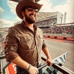 Cole Hauser Instagram - Great day @f1 austin @freereincoffeecompany congrats to @redbullracing and @maxverstappen1 @luckybrand
