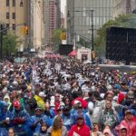 Cole Hauser Instagram - This is moment in New York that will be forever etched in my mind. A community, a city, a state and a country all together as one. Let this be a reminder, to look out for one another. It’s a lot easier to care, then to hate 🇺🇸
