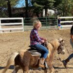 Cole Hauser Instagram - My little gal thinking and learning how to ride. Go girl go!