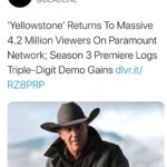 Cole Hauser Instagram - Thank you to everyone for making this the most successful premier yet! @yellowstone @paramountnetwork @kevincostnermodernwest @mzkellyreilly @gilbirmingham @_jeffersonwhite @ianbohen @denimrichards