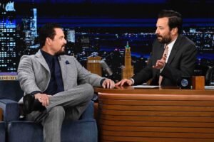 Cole Hauser Instagram - Great time with @jimmyfallon on @fallontonight @paramountnetwork @yellowstone tonight 11:35pm on the east side. S5 coming