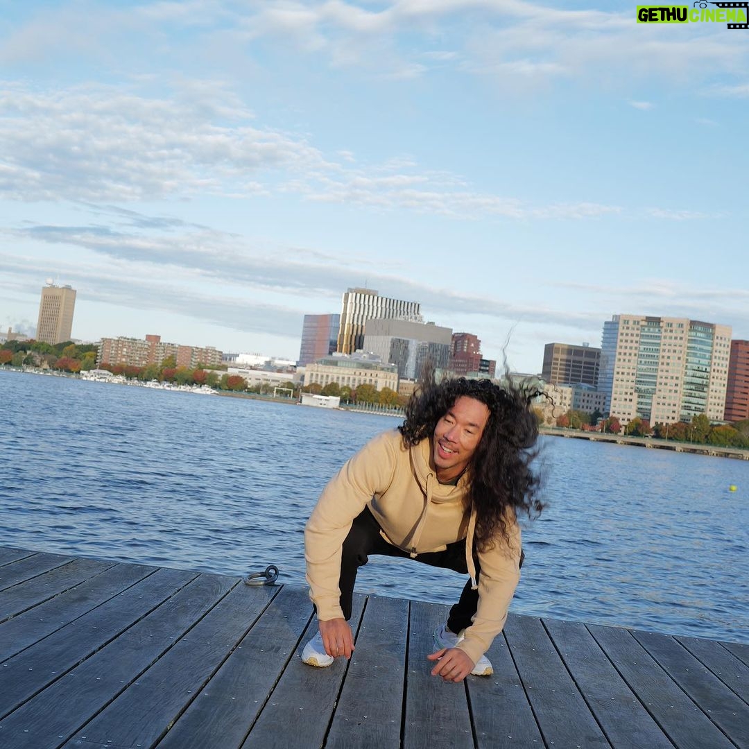 Cole Walliser Instagram - Been a while since I’ve done my signature jump, been busy matching my clothes to my coffee. Boston, Massachusetts