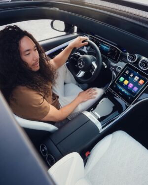 Cole Walliser Instagram - I starred in the short film for the world premiere of the new CLE from @mercedesbenz. And to be honest: Even though it's still a bit weird being in front of the camera instead of behind it, but I'm definitely starting to like it!
#MercedesBenz #CLE #Coupe