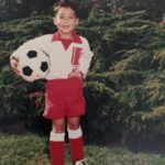 Cole Walliser Instagram - HAPPY CANADA DAY!! I grew up in Canada and being in the gorgeous landscape of Canada helped shape who I am. Here’s a bunch of pics of me in Canada (obvi except for the one of me in Santa Monica holding the flag lol) also who knew I played soccer and had straight hair as a kid?? 😝😝 #canadaday