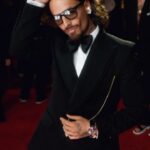 Cole Walliser Instagram - MALUMA! Was pumped to shoot Maluma, I’ve been listening to him (and a ton of latin artists) lately, so I was amped. He def passed the vibe check, I think it’s cause we are hair bros 😂 Also, I need to take some style notes from Maluma cause his tux is 🔥🔥🔥 #maluma #colewalliser #glambotbts #livefrome #grammys Hollywood, California