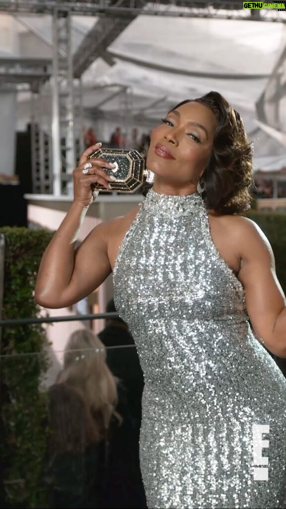 Cole Walliser Instagram - Still in the Golden Globes afterglow with one of my favs with Angela Bassett, using bag as a perfume prop. Love the creativity! #angelabassett #colewalliser #glambotbts #livefrome #goldenglobes Los Angeles, California
