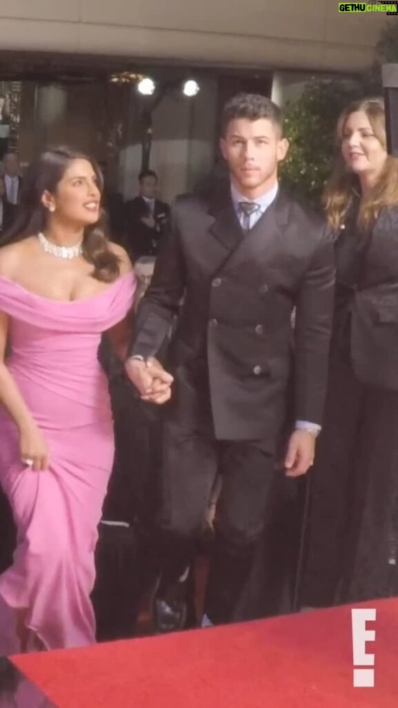 Cole Walliser Instagram - One of the BEST Couples GlamBOTs of all time was Nick and Priyanka at the 2020 Golden Globes! Iconic! #nickjonas #priyankachopra #colewalliser #glambotbts #livefrome #goldenglobes