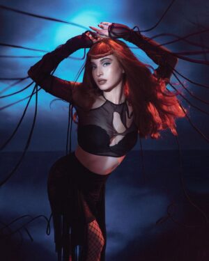 Coleen Garcia-Crawford Instagram - 🕷

A special Halloween episode of MUSINGS with @coleen premieres SATURDAY, 7PM on @bjpascual's YouTube Channel! 

Photography and Creative Direction @bjpascual
Styling @adrianneconcept
Makeup @pongniu
Hair by @renzpangilinan
Set Design by @justine_arcegabumanlag
Leather Chainlink Top and Red Leather Top and Belt by @thianrodriguezmnl
Leather Dress by @chynnamamawal
Cutout Fringe Dress by @ninaamoncio