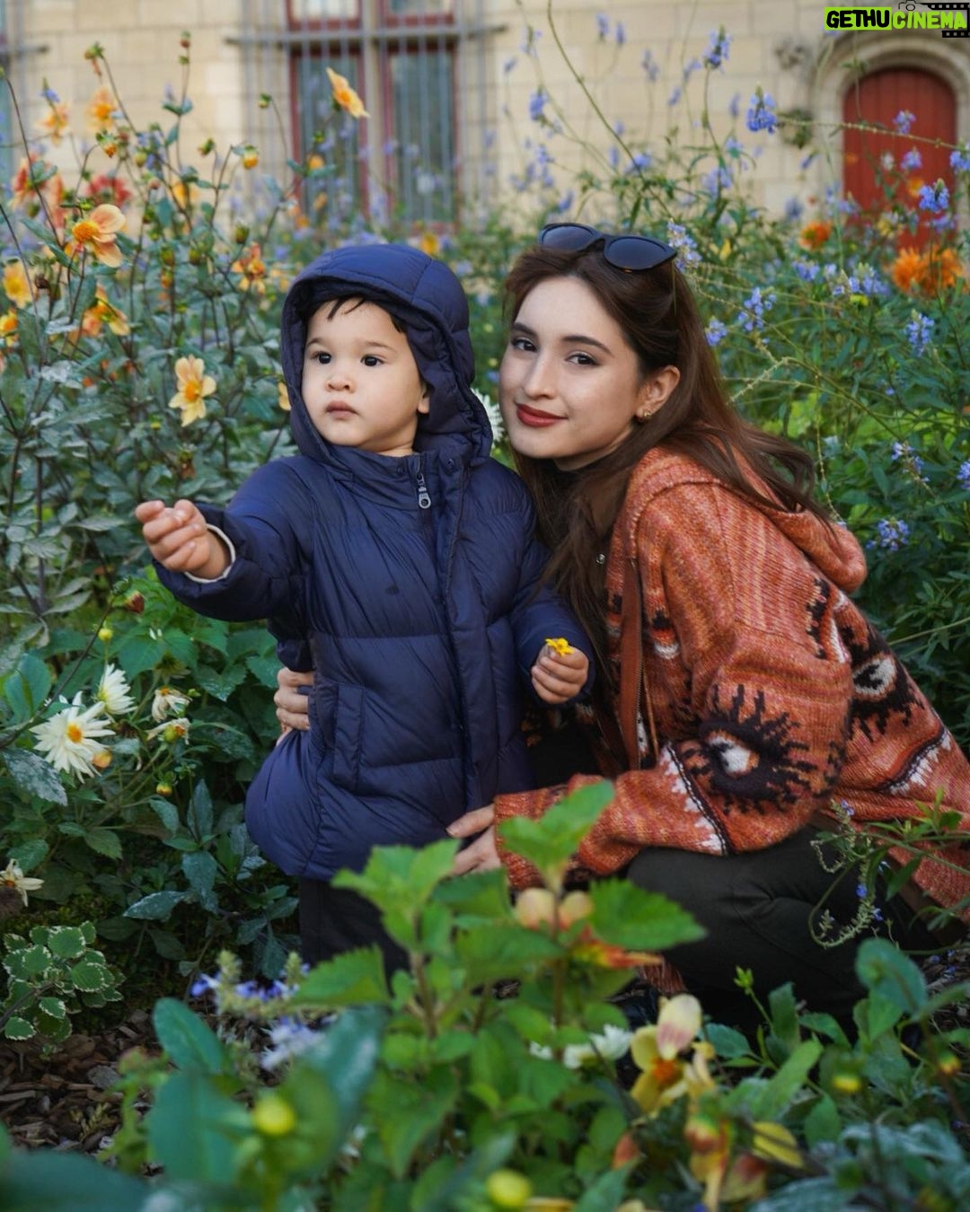 Coleen Garcia-Crawford - 265.5K Likes - My sweet, gentle boy and his fascination with flowers. 🥹 You are growing up so so fast, and I’m so blessed to be here with you for all of it. 🌸