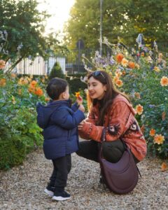 Coleen Garcia-Crawford Instagram - My sweet, gentle boy and his fascination with flowers. 🥹 You are growing up so so fast, and I’m so blessed to be here with you for all of it. 🌸 Paris, France