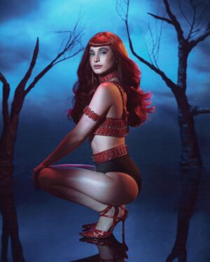 Coleen Garcia-Crawford Instagram - 🕷

A special Halloween episode of MUSINGS with @coleen premieres SATURDAY, 7PM on @bjpascual's YouTube Channel! 

Photography and Creative Direction @bjpascual
Styling @adrianneconcept
Makeup @pongniu
Hair by @renzpangilinan
Set Design by @justine_arcegabumanlag
Leather Chainlink Top and Red Leather Top and Belt by @thianrodriguezmnl
Leather Dress by @chynnamamawal
Cutout Fringe Dress by @ninaamoncio
