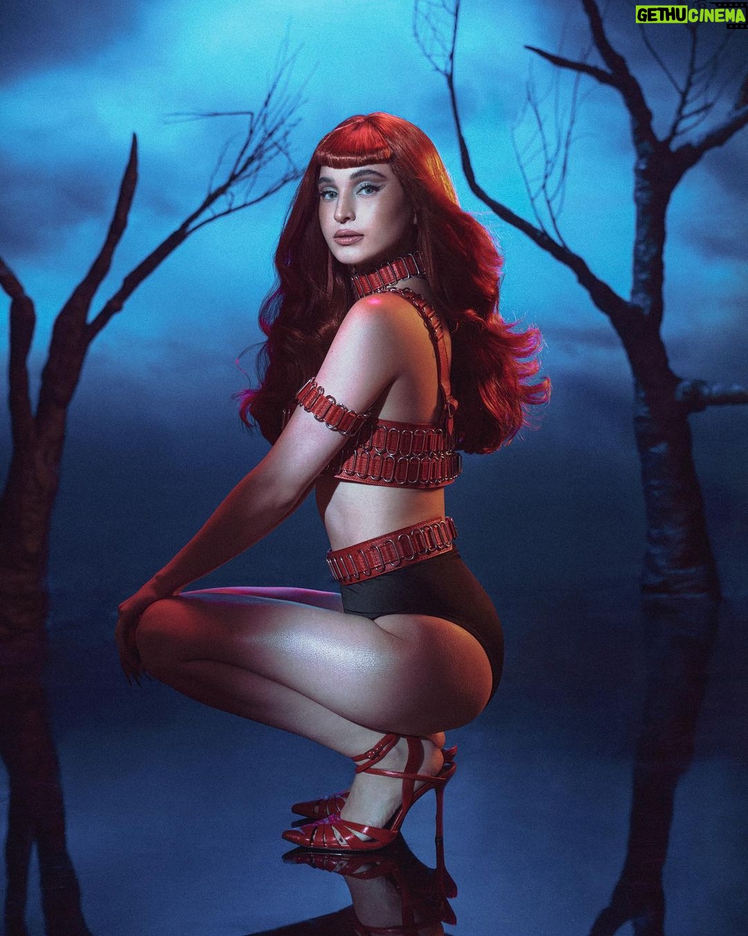 Coleen Garcia-Crawford - 53.5K Likes - 🕷
A special Halloween episode of MUSINGS with @coleen premieres SATURDAY, 7PM on @bjpascual's YouTube Channel!
Photography and Creative Direction @bjpascual
Styling @adrianneconcept
Makeup @pongniu
Hair by @renzpangilinan
Set Design by @justine_arcegabumanlag
Leather Chainlink Top and Red Leather Top and Belt by @thianrodriguezmnl
Leather Dress by @chynnamamawal
Cutout Fringe Dress by @ninaamoncio