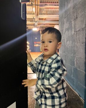 Coleen Garcia-Crawford Instagram - Full support for Daddy! 🌟 Picked @billycrawford up from work (literally lol) and had time to play while he showed us around. Amari’s favorite part was….. opening and closing the doors, of course. 🙃

SO EXCITED FOR YOU, MY LOVE! You are gonna do great, and we’ll be here for you every step of the way! Already so proud of you! 💕