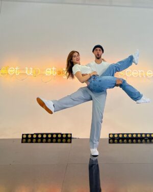 Coleen Garcia-Crawford Instagram - Full support for Daddy! 🌟 Picked @billycrawford up from work (literally lol) and had time to play while he showed us around. Amari’s favorite part was….. opening and closing the doors, of course. 🙃

SO EXCITED FOR YOU, MY LOVE! You are gonna do great, and we’ll be here for you every step of the way! Already so proud of you! 💕