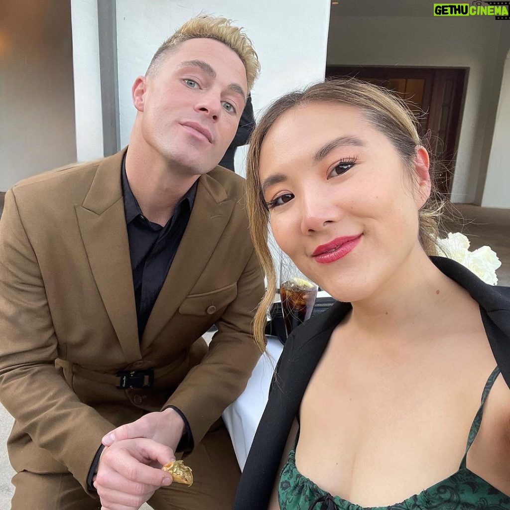 Colton Haynes Instagram - . @allymaki & I cried all night watchin our baby angels @markmanio & @scotthoying tie the knot 🥹. What a beautiful night full of love ❤️