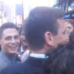 Colton Haynes Instagram - 2 weeks until @teenwolf The Movie on @paramountplus 🥹 Here’s a #tbt of @tylerposey58 @hollandroden & I in Times Square on our way to ring the closing bell at NASDAQ after the show premiered ❤️ #teenwolfthemovie #teenwolf