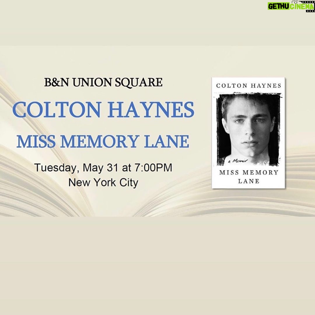 Colton Haynes Instagram - Who’s comin to celebrate w/ me @ the Union Square @barnesandnoble in NYC on May 31st @ 7pm? Pls come so I’m not carrying my book around & making @arielestewart take pics of me with it alone 😂 Hurry & get ur tickets!!! 😘
