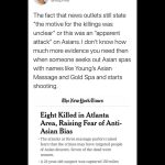 Colton Haynes Instagram – #Repost @sophfei with @make_repost
・・・
[a thread] 💔 My heart and prayers goes out to the victims and their families of the #Atlanta shooting. When you pray for our Asian sisters and brothers, you also pray for every community hurt by White Supremacy— we pray for lightness to outshine the darkness.

#stopasianhate #speakoutracism #stopaapihate #hateisavirus #racismkills #standwithasians