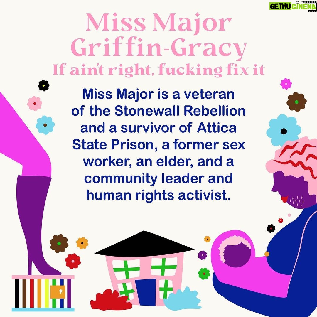 Colton Haynes Instagram - Miss Major Griffin-Gracy @missmajor1 . Scroll for more of her incredible story. Curated by: @brandonkgood @kylejune @miguelapinzon . Art by: @hbranana #blacktranslivesmatter