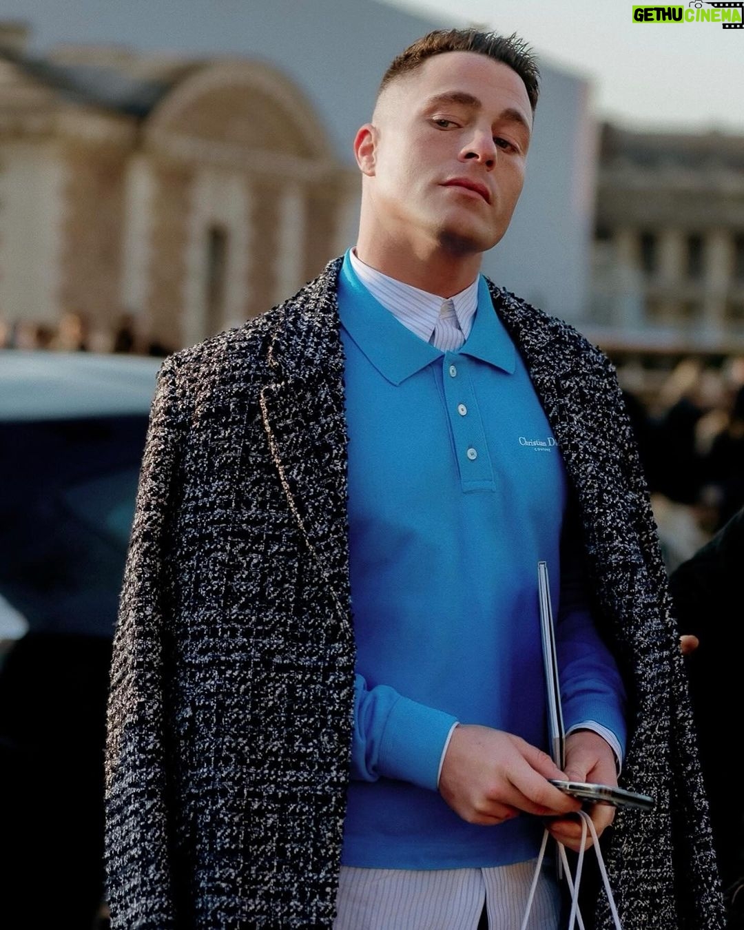 Colton Haynes Instagram - 💙 Paris 💙 @dior 💙