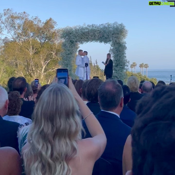 Colton Haynes Instagram - . @allymaki & I cried all night watchin our baby angels @markmanio & @scotthoying tie the knot 🥹. What a beautiful night full of love ❤️