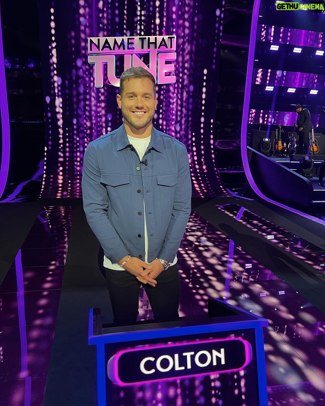 Colton Underwood Instagram - maybe all these years of listening to music as therapy will pay off… find out TONIGHT on NAME THAT TUNE on Fox!