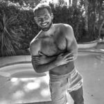 Colton Underwood Instagram - black & white with some h20
