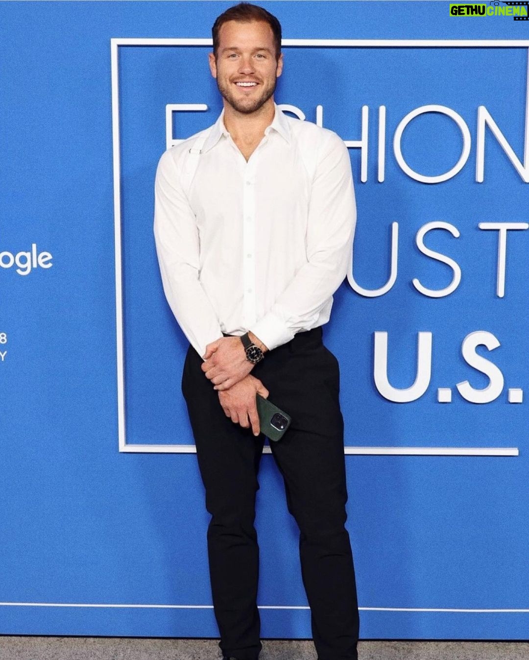 Colton Underwood Instagram - a great night celebrating @fashiontrustus & some incredible designers 💙 Los Angeles, California
