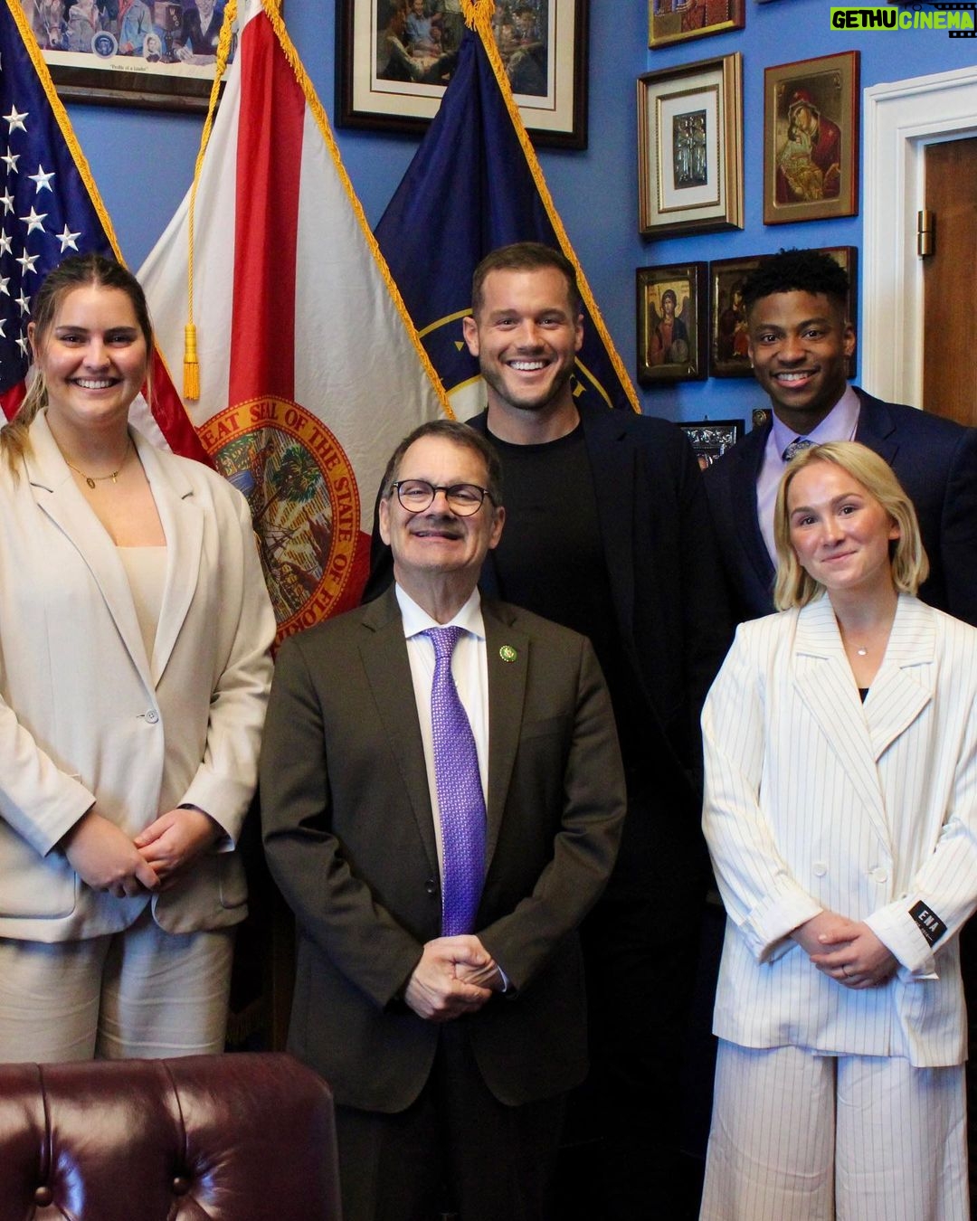 Colton Underwood Instagram - No more conversations about the conversation. This week in D.C. I was joined by four incredible HUMANS who happen to be great athletes. We spoke to members of congress about a bill my team has created to provide resources and access to mental health care for athletes at their universities. The TEAMS (Targeting Emotional And Mental Stability) act will allow schools to apply for grants to implement programs including mental health coaching and virtual mental health care services specifically geared toward student athletes. We leave feeling hopeful and excited that this can get done soon as both parties agreed that we should do more to support our young adults and their mental health. we are just getting started :) Washington D.C.