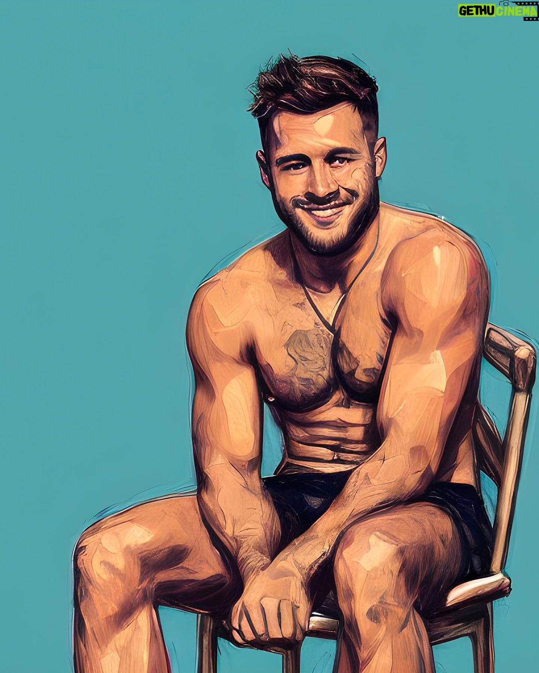 Colton Underwood Instagram - me, but art.