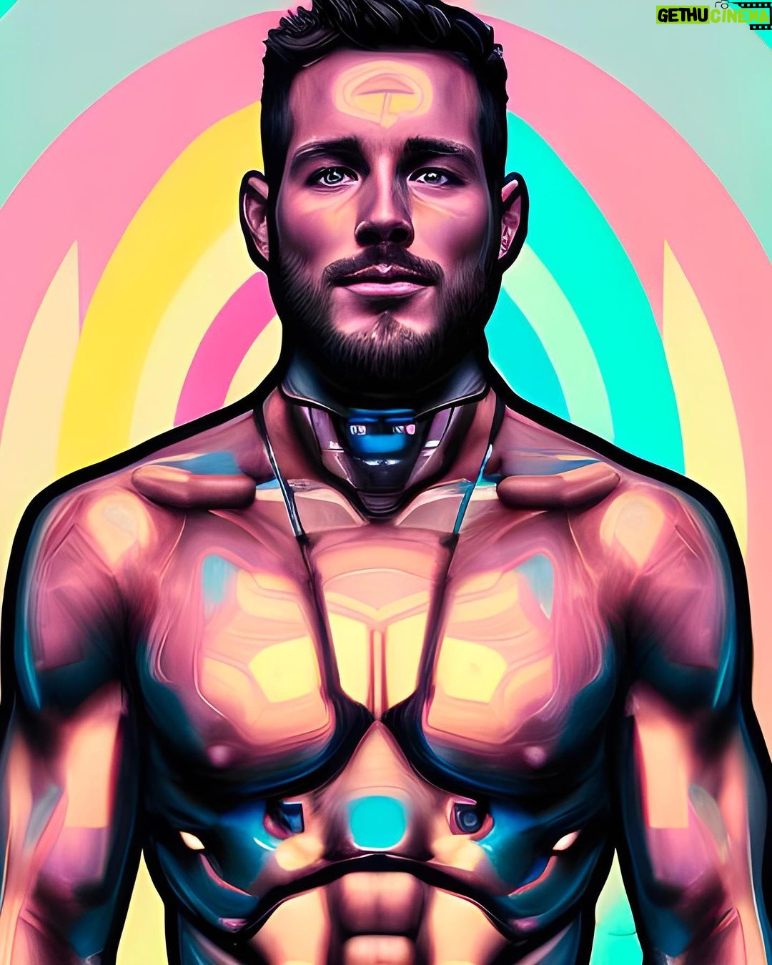Colton Underwood Instagram - me, but art.