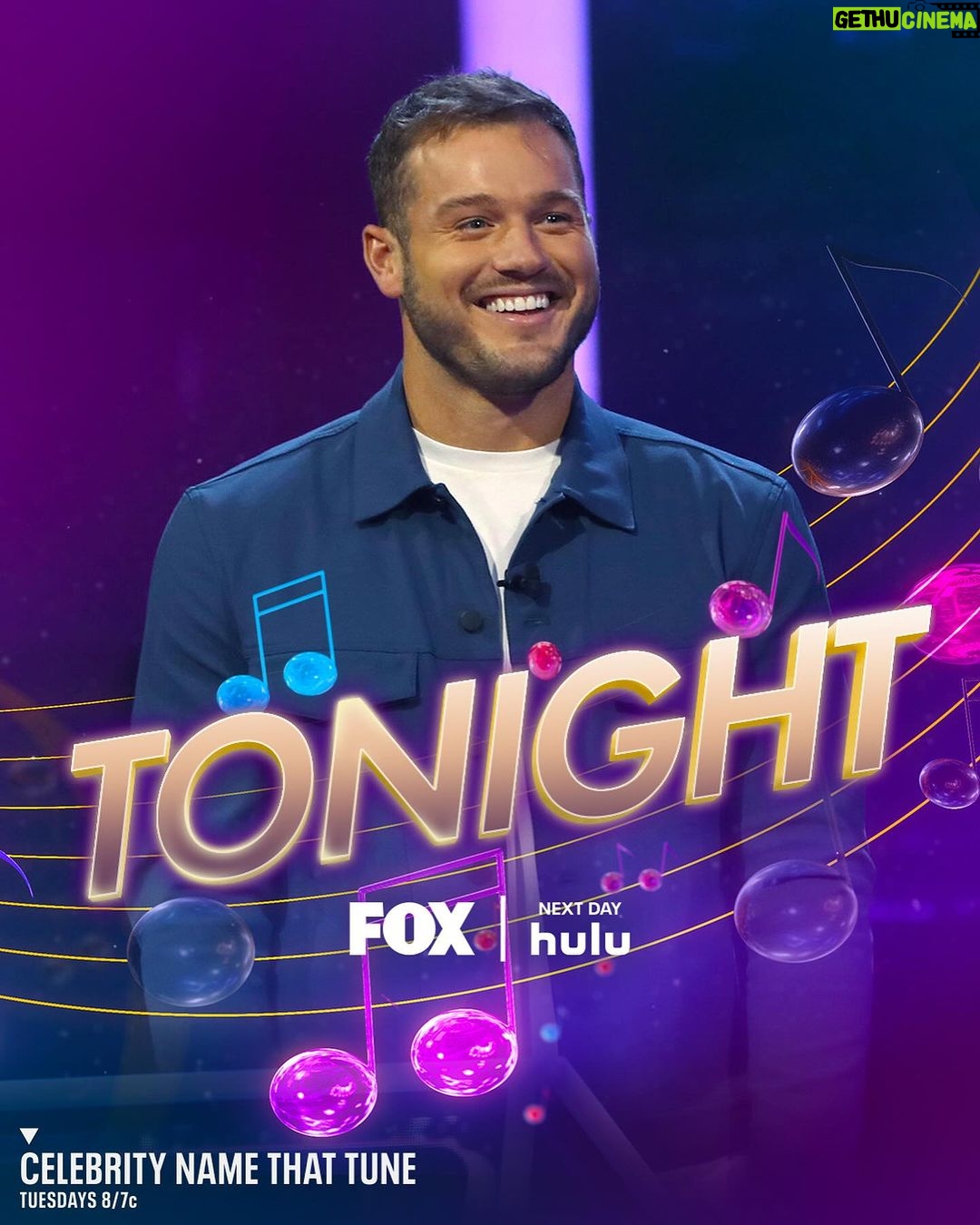 Colton Underwood Instagram - maybe all these years of listening to music as therapy will pay off… find out TONIGHT on NAME THAT TUNE on Fox!