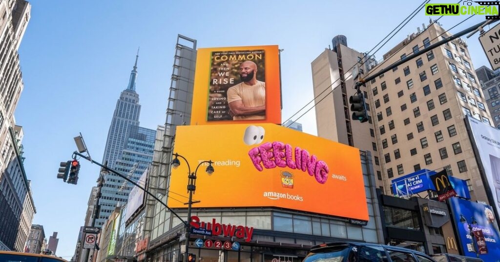 Common Instagram - This is a dream come true! And Then We Rise is on the @amazonbooks billboard in NYC! Check out my new book #thatreadingfeelingawaits