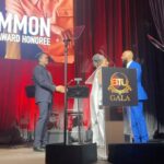 Common Instagram - Last night I was really happy and grateful to have been honored with the Newcomer Award at Black Theatre United’s (BTU) @blacktheatreunited Honoree Gala. Receiving this award is a great privilege to me as, from a young age, I have always aspired to do theatre. This year those dreams came true when I was given the opportunity to star alongside Stephen McKinley Henderson @stephenmckinleyhenderson in ‘Between Riverside and Crazy’ on Broadway. Being honored alongside amazing individuals such as Samuel L Jackson @samuelljackson and LaTanya Richardson Jackson @ltjackson_ , Kandi Buruss @kandi , Dr Indira Etwaroo @indiraetwaroo and Dr N Anthony and Robyn Coles is so inspiring and it is a huge privilege to be witness to all the creativity and love that all the honorees and everyone at BTU inspires. Seeing the ways that BTU is opening doors for young aspiring black actors and creators in theatre is amazing and I’m looking forward to seeing what more I can do to bring more black and brown people to the theatre in the future. Thank you BTU for opening those doors, we honour you!