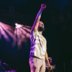 Common Instagram - It was a wonderful weekend. I loved getting to perform at the Starlight Bowl with my band and the Stardust Orchestra. S/O to Double G for conducting and my whole team for being in excellence. Thank you @kcrw for your support of artists and love of music. Peace to @novenacarmel - you were rocking and Anthony. I love Morning Becomes Eclectic. KCRW is necessary. Thanks to @lettucefunk and @officialnikka for good performances. And I must say the weekend’s highlights’ were Stevie Wonder showing up (I started rapping better when I saw him and made sure I didn’t sing haha!) and seeing my brothers; who were formerly incarcerated, be there in the building. Hearing their songs. Supreme Artists. Supreme Light. GOD is the Greatest. Love Starlight Bowl (Burbank, California)