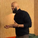 Common Instagram - Tonight on @latenightseth we chopped it up. Tune in #WeRiseWell #Make1Change #andThenWeRise