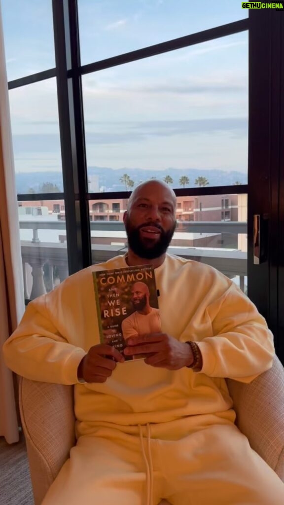 Common Instagram - I’m so geeked and excited about my new book “And Then We Rise” releasing on January 23rd. I’m also excited about seeing yall on the book tour. To pre-order the book and get tour info, see link in bio. #Make1Change #WeRiseWell