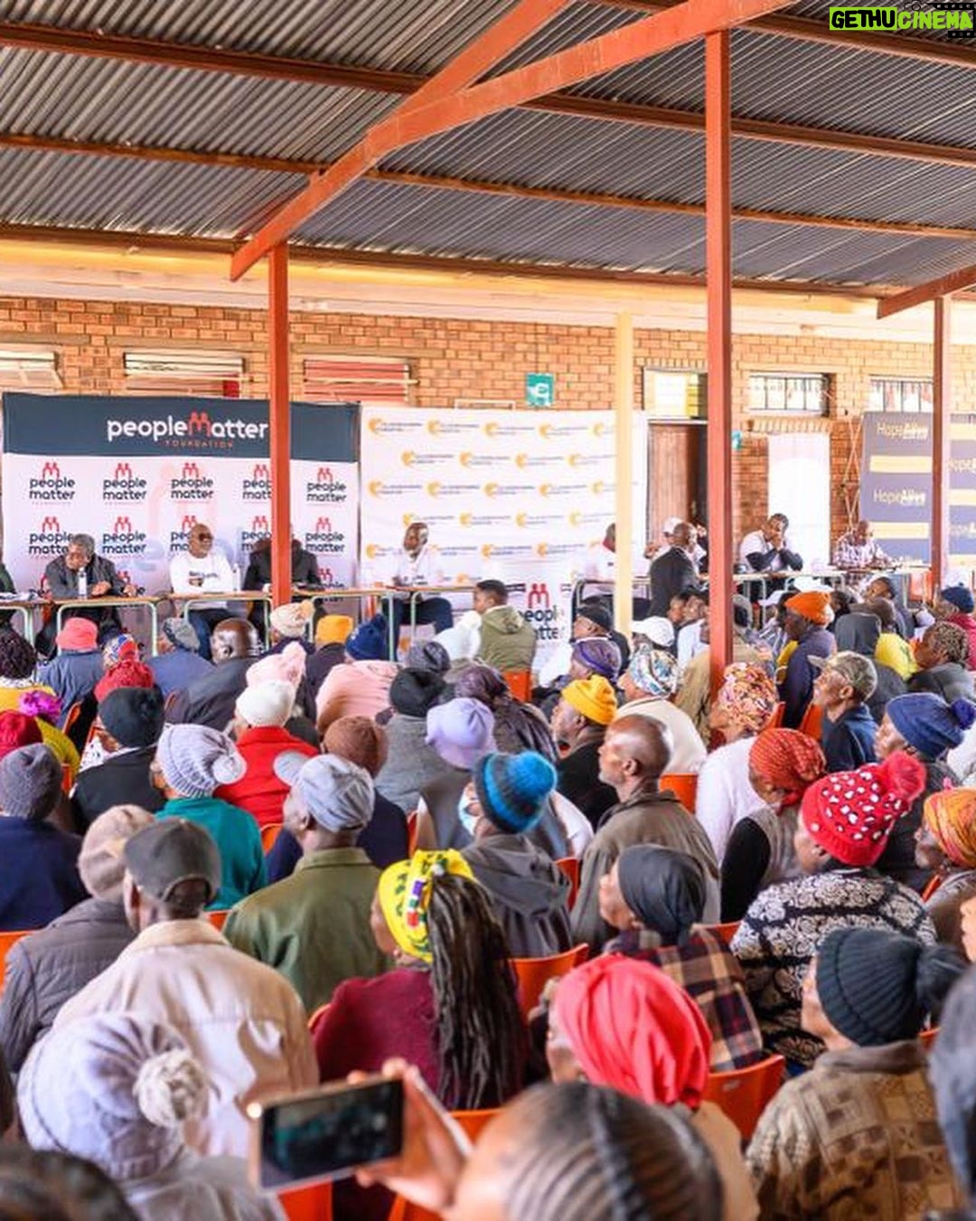 Connie Ferguson Instagram - We serve God by serving others. ๐๐พ Yesterday was a day well spent with the community of Hamanskraal at Adam Masebe Secondary School. We celebrated Nelson Mandela Day with the Collen Mashawana Foundation and the People Matter Foundation, where a borehole, food packs, blankets, books etc. were donated in honor of Madiba. We were honored to partake in such a meaningful event.๐๐พ โNever doubt that a small group of thoughtful, committed citizens can change the world; indeed, itโs the only thing that ever has.โ - unknown Mabogo dinku a thebana.โค๏ธ #nelsonmandeladay2023 #fergusonfoundation #peoplematterfoundation #collenmashawanafoundation