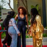 Connie Ferguson Instagram - Stepped out with my pumpkin @sediimatsunyane to the premiere of @netflixsa #griseldaza and all I can say is what a wow!🤩 I can’t wait for the whole series to be loaded on the 25th! @sofiavergara ate and left no crumbs! My binge date!🤞🏾🤞🏾🤞🏾❤️ #griselda #netflix