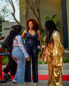 Connie Ferguson Instagram - Stepped out with my pumpkin @sediimatsunyane to the premiere of @netflixsa #griseldaza and all I can say is what a wow!🤩 I can’t wait for the whole series to be loaded on the 25th! @sofiavergara ate and left no crumbs! My binge date!🤞🏾🤞🏾🤞🏾❤️ #griselda #netflix
