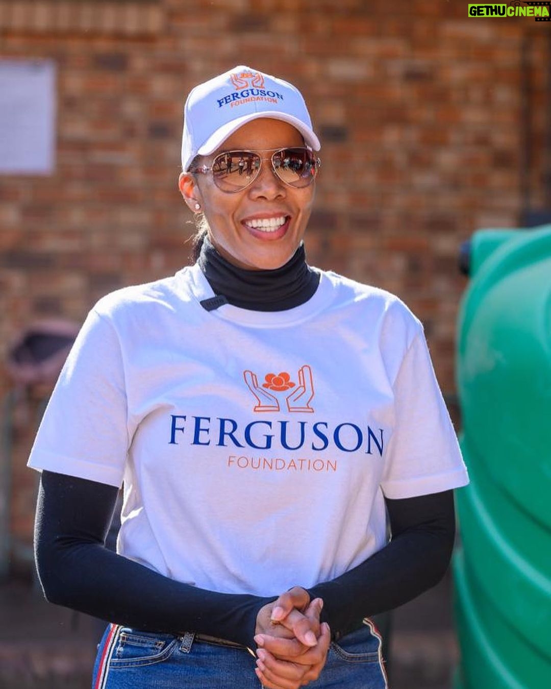 Connie Ferguson Instagram - We serve God by serving others. ๐๐พ Yesterday was a day well spent with the community of Hamanskraal at Adam Masebe Secondary School. We celebrated Nelson Mandela Day with the Collen Mashawana Foundation and the People Matter Foundation, where a borehole, food packs, blankets, books etc. were donated in honor of Madiba. We were honored to partake in such a meaningful event.๐๐พ โNever doubt that a small group of thoughtful, committed citizens can change the world; indeed, itโs the only thing that ever has.โ - unknown Mabogo dinku a thebana.โค๏ธ #nelsonmandeladay2023 #fergusonfoundation #peoplematterfoundation #collenmashawanafoundation