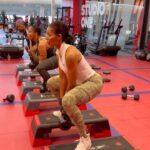 Connie Ferguson Instagram - This has to be one of the most torturous leg day sessions I’ve had! 4 rounds of 20 reps on each station!😳 We literally stopped talking to each other!🤣 The focus was on 💯! Team work makes the dream work!💪🏾❤️ Awesome awesome session!👌🏾 @training_with_muzzi @athaniamothiba @lungsmxo @gogodineondlanzi We do it again on Saturday!💪🏾💪🏾💪🏾❤️ #iconniecfit #fitisthenewcool #strongisthenewsexy #spiritmindbodyhealth❤️