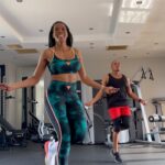 Connie Ferguson Instagram - New choreo!💃🏽💃🏽💃🏽 We had fun with this one!😬❤️ Happy #skippingsaturday CHAMPS!😇💪🏾❤️ #iconniecfit #fitisthenewcool #strongisthenewsexy #spiritmindbodyhealth❤️